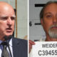 Photo of Gov. Jerry Brown and convicted killer David Weidert