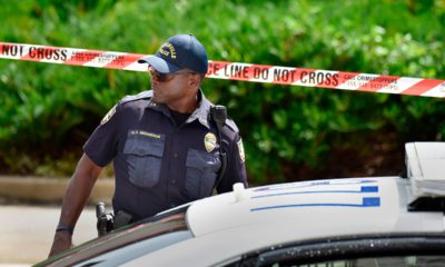 Photo of police investigating a shooting during a Madden Championship Tournament in Jacksonville Landing