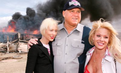 Photo of Dennis Hof and his "working girls"