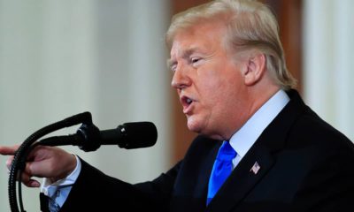 Photo of President Donald Trump speaking during a news conference in Washington