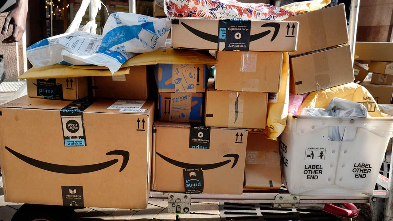 Photo of Amazon packages