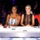 Photo of Howie Mandel, Gabrielle Union, Julianne Hough, Simon Cowell on the set of "America's Got Talent"