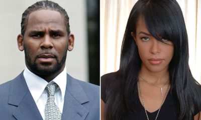 Photo combination of R. Kelly and Aaliyah