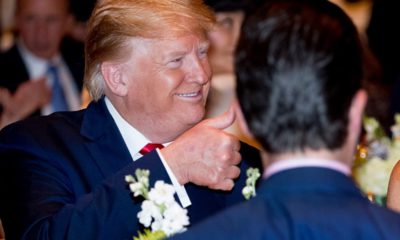 Photo of President Donald Trump giving a thumbs up