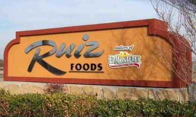 Photo of Ruiz Foods sign